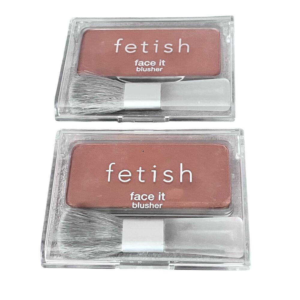 2x Fetish Cosmetics Face It Blusher Blush Bronzer in KISS & TELL ~ Vintage HTF